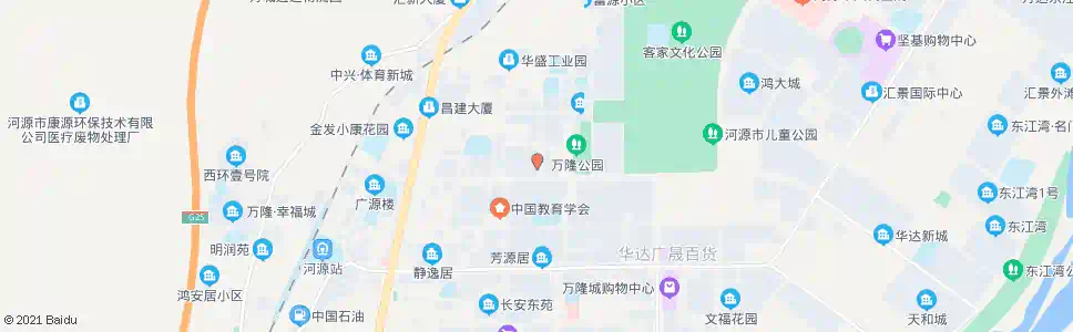 河源万隆一品_公交站地图_河源公交_妙搜公交查询2025