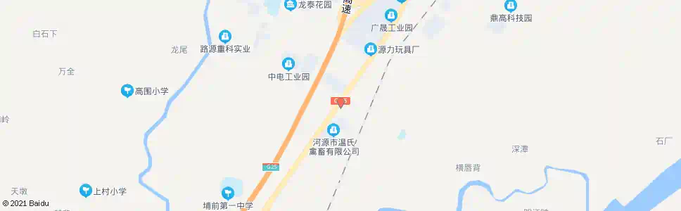 河源园中园路口_公交站地图_河源公交_妙搜公交查询2025
