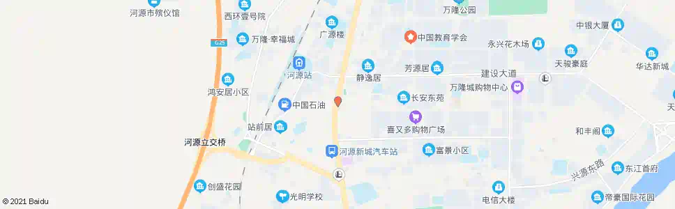 河源市自来水公司_公交站地图_河源公交_妙搜公交查询2025
