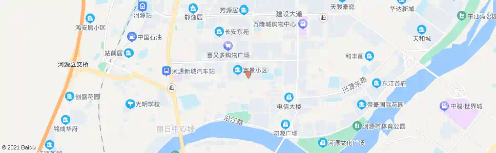 河源文景小区(北门)_公交站地图_河源公交_妙搜公交查询2025