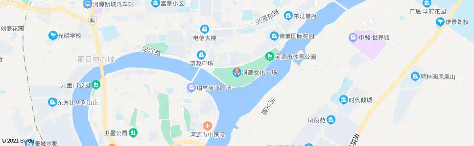 河源文化广场_公交站地图_河源公交_妙搜公交查询2025