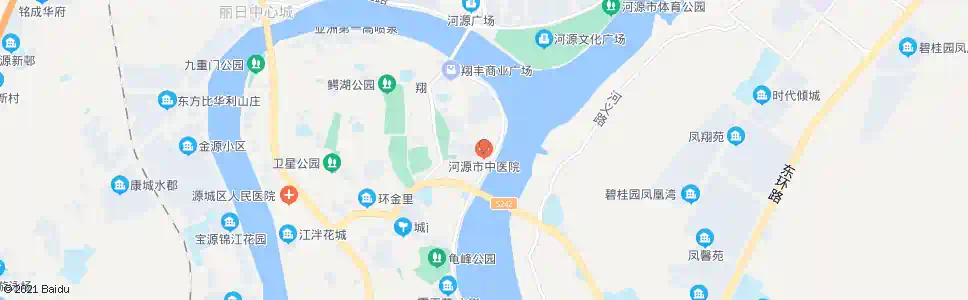 河源市中医院_公交站地图_河源公交_妙搜公交查询2025