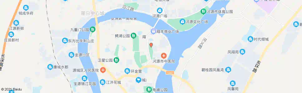 河源城市花苑_公交站地图_河源公交_妙搜公交查询2025