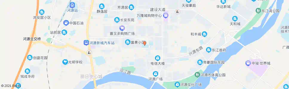 河源市一中_公交站地图_河源公交_妙搜公交查询2025