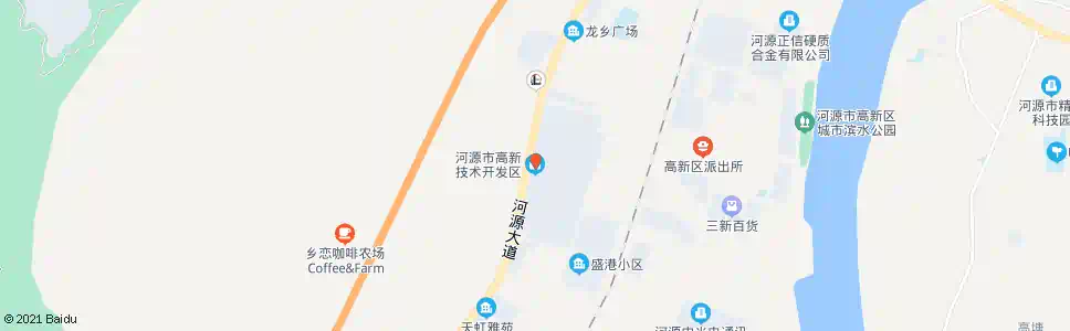 河源科技大道(高新区公交站)_公交站地图_河源公交_妙搜公交查询2025
