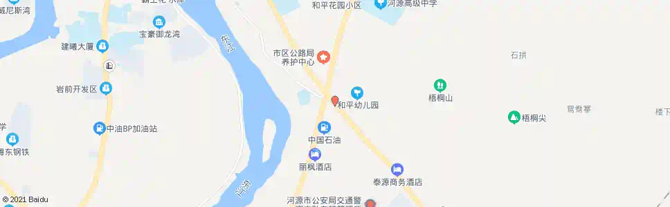 河源梧桐山路口_公交站地图_河源公交_妙搜公交查询2025