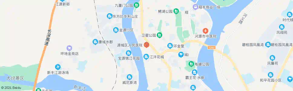 河源源城区人民医院_公交站地图_河源公交_妙搜公交查询2025