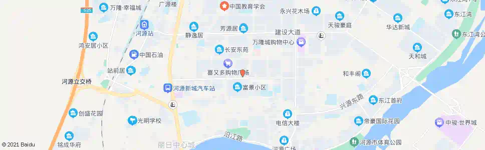 河源市党校_公交站地图_河源公交_妙搜公交查询2025