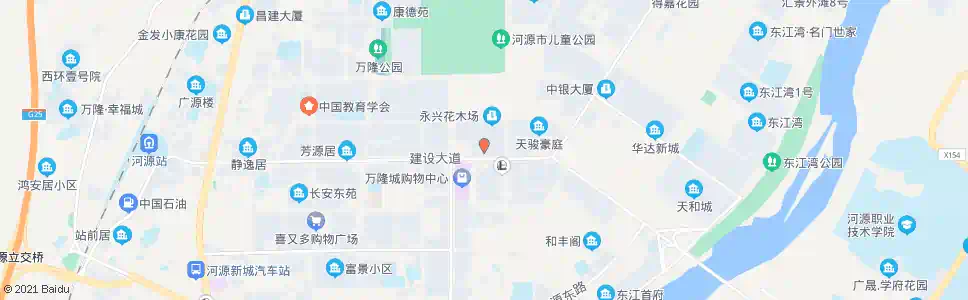 河源凯旋城(南门)_公交站地图_河源公交_妙搜公交查询2025