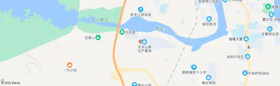 河源农夫山泉_公交站地图_河源公交_妙搜公交查询2025