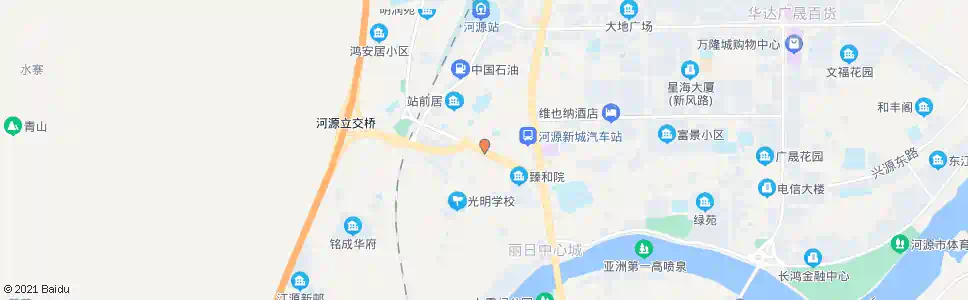 河源万绿大道路口_公交站地图_河源公交_妙搜公交查询2025