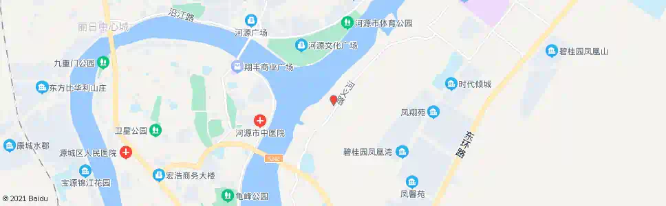 河源市面粉厂_公交站地图_河源公交_妙搜公交查询2025