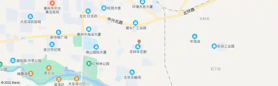 惠州花样年花郡_公交站地图_惠州公交_妙搜公交查询2025