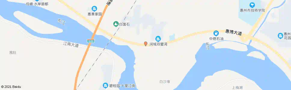 惠州白沙堆村_公交站地图_惠州公交_妙搜公交查询2025
