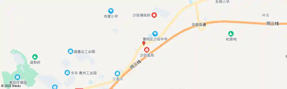 惠州沙田市场_公交站地图_惠州公交_妙搜公交查询2025