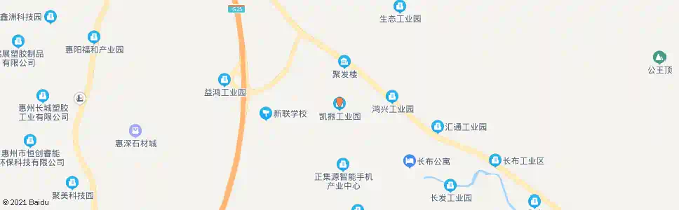 惠州凯振工业园_公交站地图_惠州公交_妙搜公交查询2025
