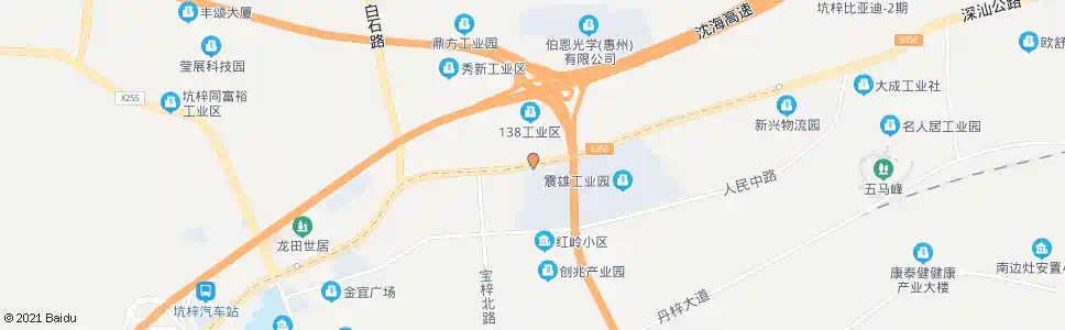 惠州震雄工业园1_公交站地图_惠州公交_妙搜公交查询2025