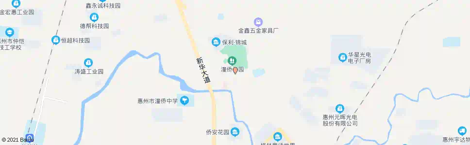 惠州侨场_公交站地图_惠州公交_妙搜公交查询2025