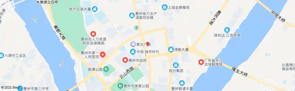 惠州信合大厦_公交站地图_惠州公交_妙搜公交查询2025