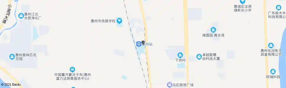 惠州铁场广场_公交站地图_惠州公交_妙搜公交查询2025
