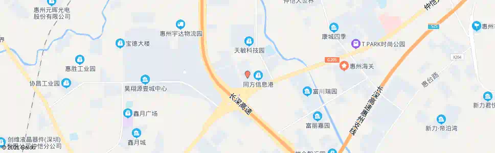 惠州科融大厦(太古可口可乐)_公交站地图_惠州公交_妙搜公交查询2025