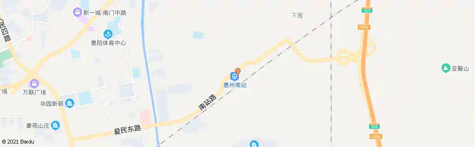 惠州厦深铁路惠州南站_公交站地图_惠州公交_妙搜公交查询2025