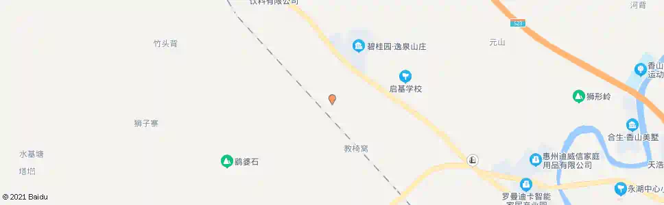 惠州园岭村新屋_公交站地图_惠州公交_妙搜公交查询2025