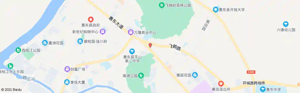 惠州惠湖学校_公交站地图_惠州公交_妙搜公交查询2025