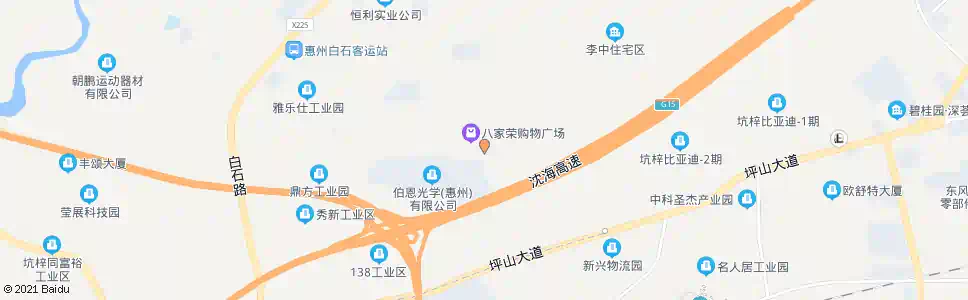 惠州白石综合市场_公交站地图_惠州公交_妙搜公交查询2025