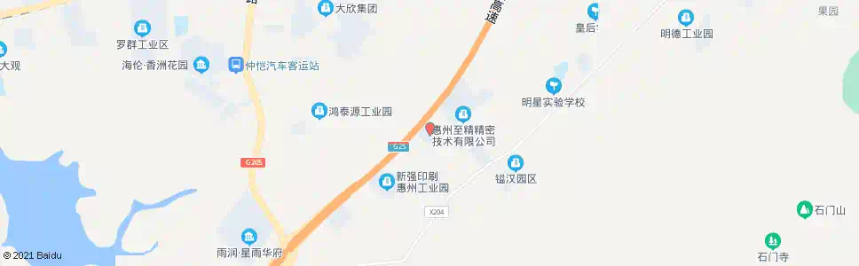 惠州顺源工业园_公交站地图_惠州公交_妙搜公交查询2025