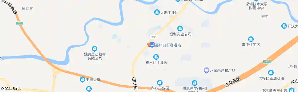 惠州华南城_公交站地图_惠州公交_妙搜公交查询2025