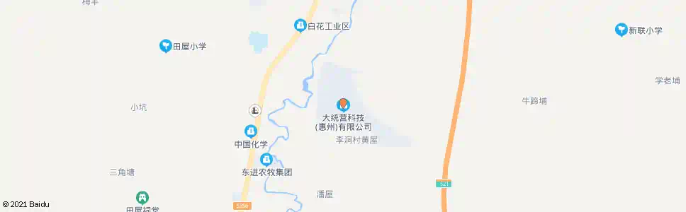 惠州大统营工业区_公交站地图_惠州公交_妙搜公交查询2025