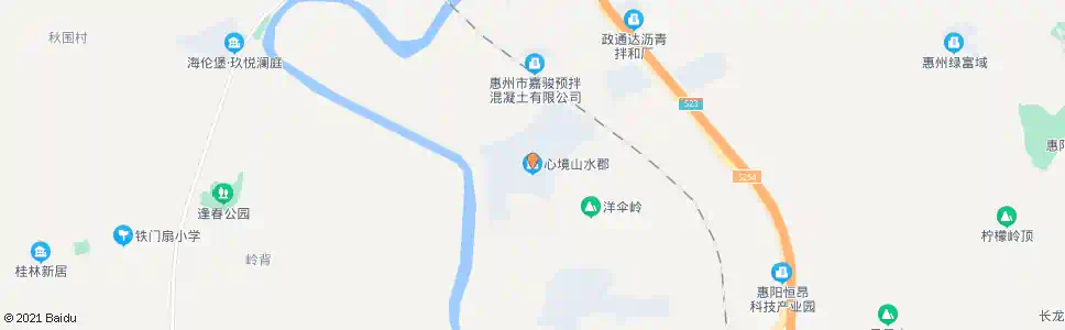惠州心境山水郡_公交站地图_惠州公交_妙搜公交查询2025