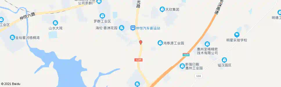 惠州永华工业区_公交站地图_惠州公交_妙搜公交查询2025