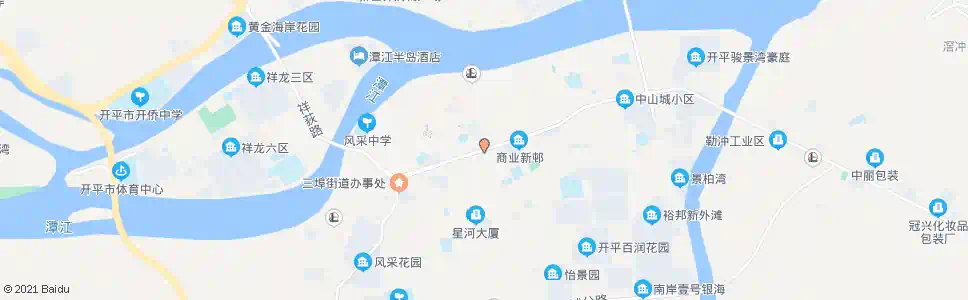 江门新安路口_公交站地图_江门公交_妙搜公交查询2025