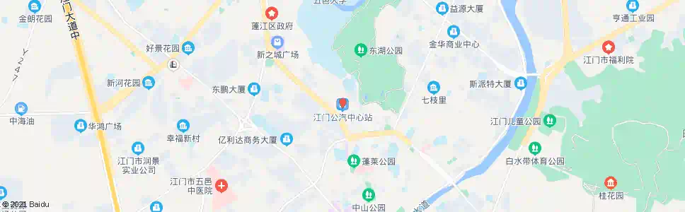 江门公汽中心站北_公交站地图_江门公交_妙搜公交查询2025