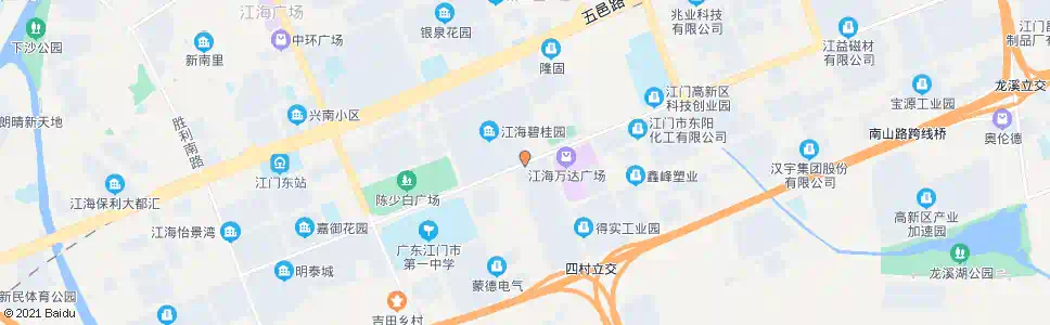 江门豪江摩托_公交站地图_江门公交_妙搜公交查询2025