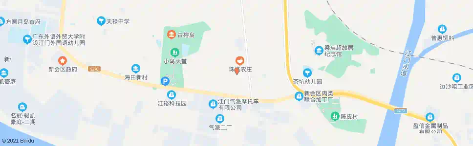 江门天马二村1_公交站地图_江门公交_妙搜公交查询2025