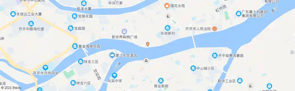 江门潭江大厦站_公交站地图_江门公交_妙搜公交查询2025