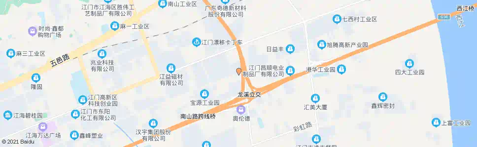 江门龙溪路口_公交站地图_江门公交_妙搜公交查询2025
