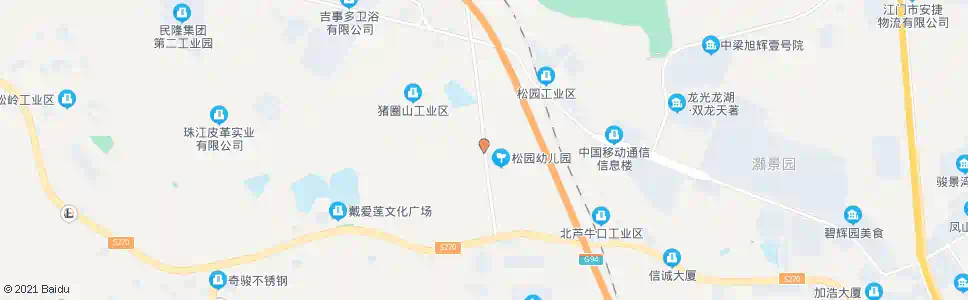江门松园_公交站地图_江门公交_妙搜公交查询2025