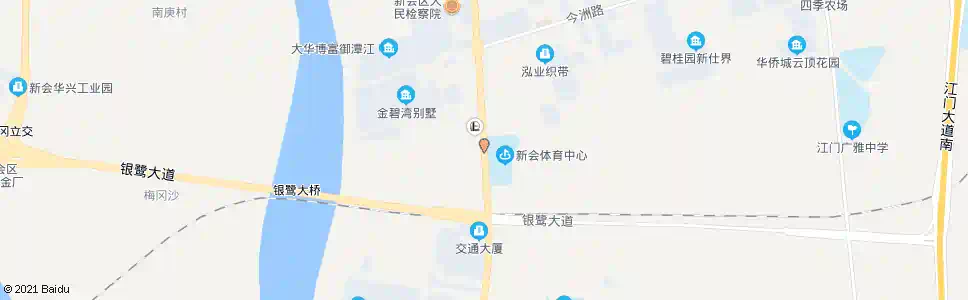 江门新会体育馆_公交站地图_江门公交_妙搜公交查询2025