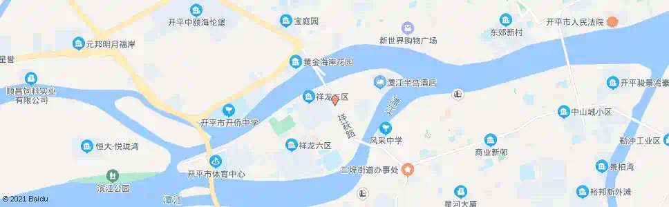 江门祥荻中站_公交站地图_江门公交_妙搜公交查询2025