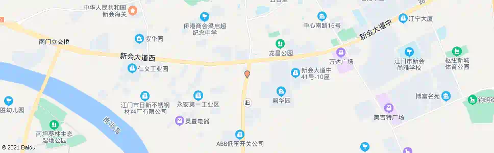 江门安怀坊_公交站地图_江门公交_妙搜公交查询2025