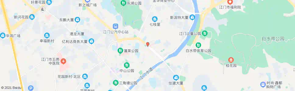 江门蓬江大桥北(皮肤医院)_公交站地图_江门公交_妙搜公交查询2025