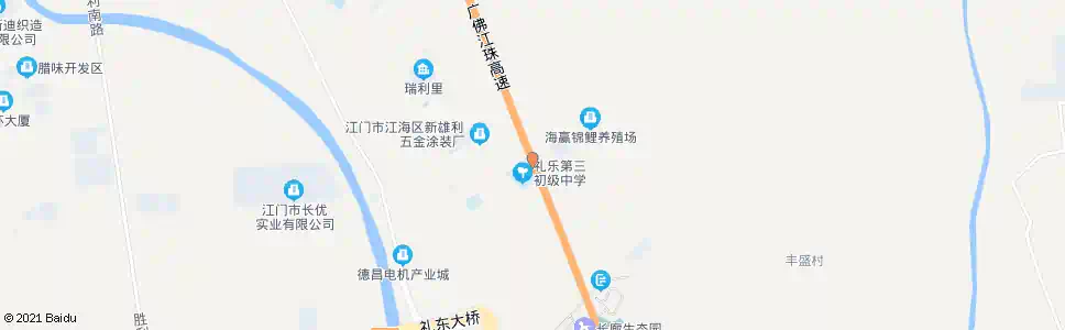 江门向荣村_公交站地图_江门公交_妙搜公交查询2025