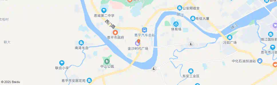江门金沙广场1_公交站地图_江门公交_妙搜公交查询2025