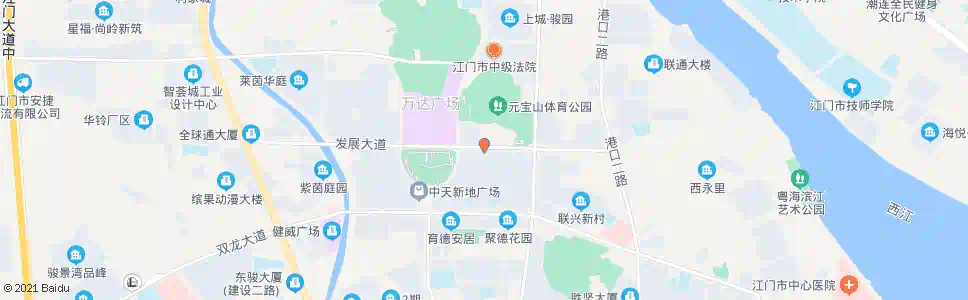 江门电视中心_公交站地图_江门公交_妙搜公交查询2025
