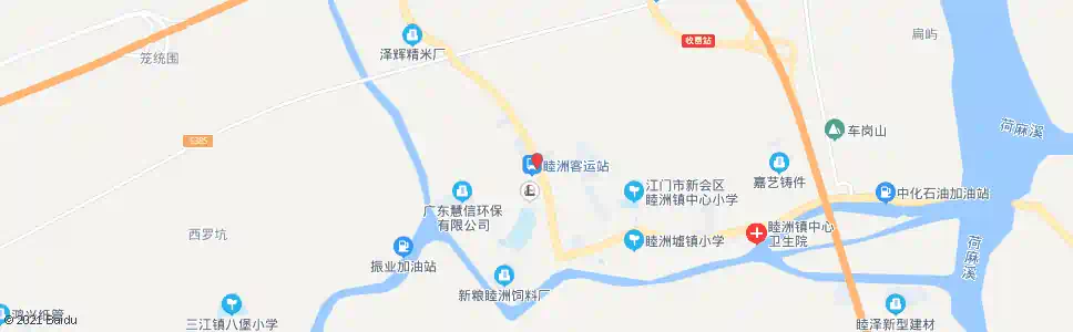 江门睦洲站_公交站地图_江门公交_妙搜公交查询2025