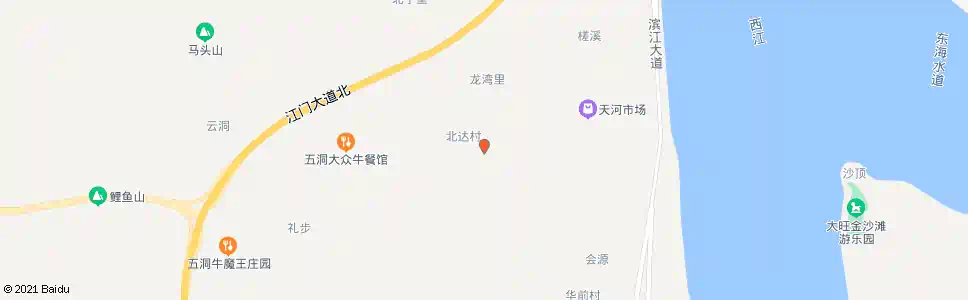 江门北达_公交站地图_江门公交_妙搜公交查询2025